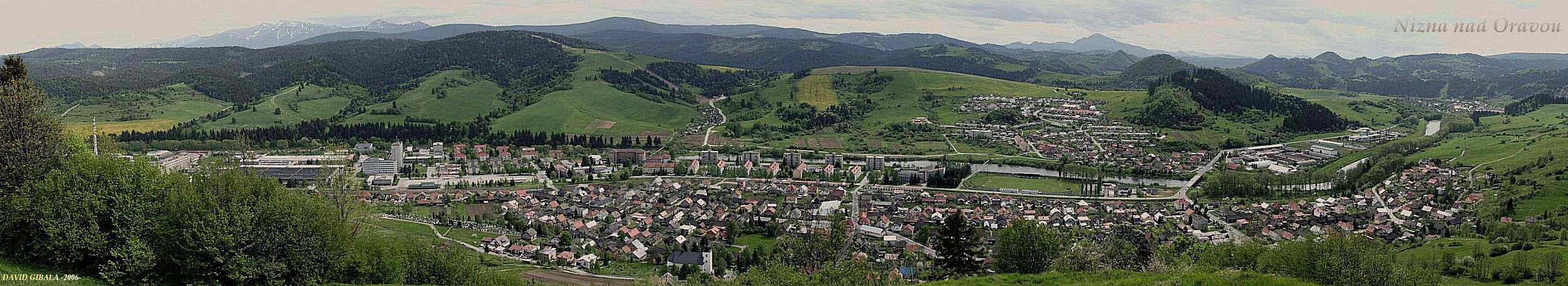 NIZNA NAD ORAVOU (panorama z Ostrazice)